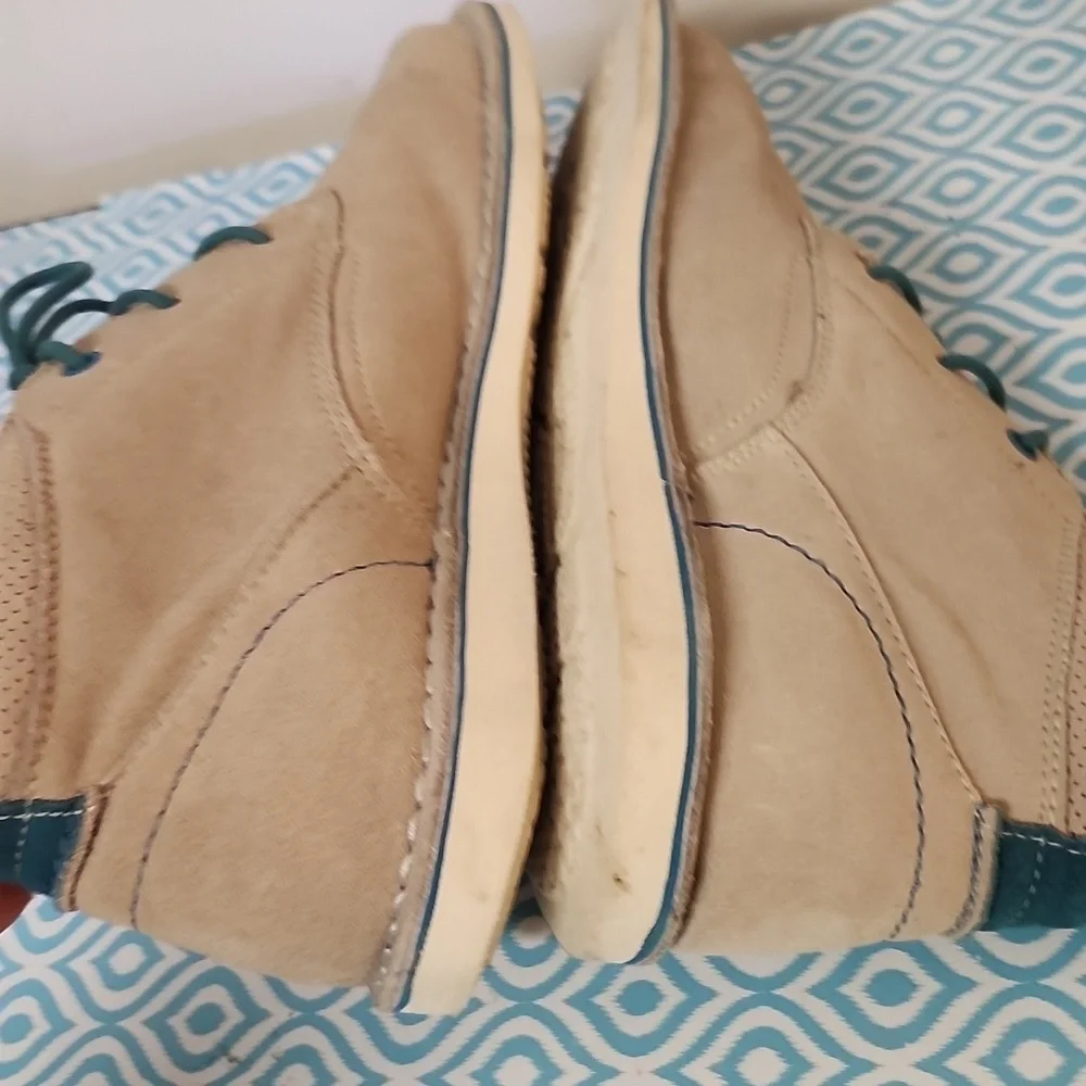 Skechers Mens Suede Leather Shoe Boots‎ size 11 tan